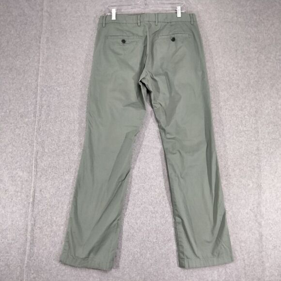 Marc Anthony Mens Size 33W x 31L Green Khanki Chino Flat Front Pants Workwear - Picture 7 of 11